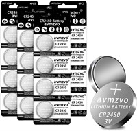 Батарейки avmzvo CR2450 3 В литиевые батарейки таблеточного типа CR 2450 упаковка из 16 штук 1000008543