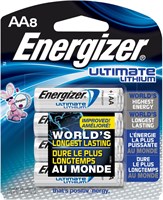Аккумуляторы Energizer L91BP-8 Ultimate Lithium AA (8 шт.) 1000008558