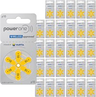 Воздушно-цинковые батарейки Power One для слуховых аппаратов, (желтые), P10, 180 штук 1000008571
