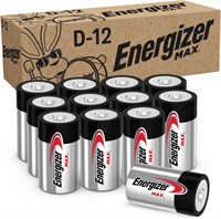 Батарейки Energizer D, Max D Cell, премиум-класса, щелочные, 12 штук 1000008578