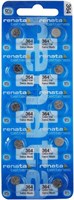 Батарейки Renata 364 SR621SW из оксида серебра для часов — долговечные электронные батарейки-таблетки для часов, калькуляторов и небольших устройств — (10 штук) 1000008593