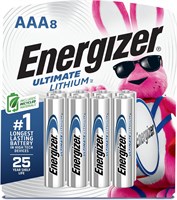 Батарейки Energizer Ultimate Lithium AAA (8 шт.), литиевые батарейки Triple A 1000008601