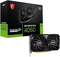 MSI GeForce RTX 4060 VENTUS 2X BLACK 8G OC NVIDIA 8 ГБ GDDR6 DLSS 3 1000008608