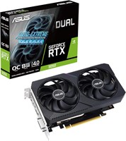 Игровая видеокарта Asus Dual GeForce RTX 3050 V2 OC Edition 8 ГБ GDDR6, PCI Express 4.0, 2 вентилятора Axial-tech, скорость памяти 14 Гбит/с, интерфейс памяти 128 бит — черный 1000008634