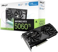 PNY GeForce RTX™ 5060 Ti 16 ГБ Разгонная видеокарта с двумя вентиляторами DLSS 4 1000008651
