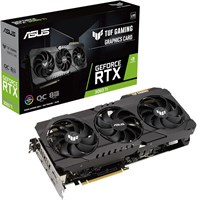 Игровая видеокарта ASUS TUF NVIDIA GeForce RTX 3060TI OC Edition (PCIe 4.0, 8 ГБ GDDR6X, HDMI 2.1, DisplayPort 1.4a, два шарикоподшипника вентилятора, сертификация военного уровня, GPU Tweak III) 1000008657