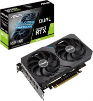 Игровая видеокарта ASUS Dual NVIDIA GeForce RTX 3060 V2 OC Edition 12 ГБ GDDR6 (PCIe 4.0, 12 ГБ памяти GDDR6, HDMI 2.1, DisplayPort 1.4a, 2-слотовая конструкция, осевая конструкция вентилятора, технология 0 дБ) 1000008659