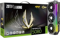 Игровая видеокарта ZOTAC Gaming GeForce RTX 5080 AMP Extreme Infinity DLSS 4 16 ГБ GDDR7 256-бит 30 Гбит/с PCIE 5.0, улучшенное охлаждение IceStorm 3.0, подсветка Spectra 2.0 ARGB, ZT-B50800B-10P 1000008668