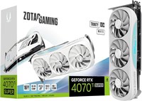 Игровая видеокарта ZOTAC Gaming GeForce RTX 4070 Ti Super Trinity OC White Edition DLSS 3 16 ГБ GDDR6X 256-бит 21 Гбит/с PCIE 4.0, система охлаждения IceStorm 2.0 Advanced Cooling, подсветка Spectra RGB, ZT-D40730Q-10P 1000008681