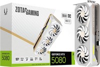 Игровая видеокарта ZOTAC Gaming GeForce RTX 5080 Solid OC White Edition DLSS 4 16 ГБ GDDR7 256-бит 30 Гбит/с PCIE 5.0, система охлаждения IceStorm 3.0 Advanced Cooling, подсветка Spectra 2.0 ARGB, ZT-B50800Q-10P 1000008686