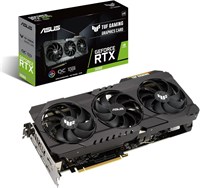 Видеокарта ASUS TUF Gaming NVIDIA GeForce RTX 3080 V2 OC Edition (PCIe 4.0, 10 ГБ GDDR6X, LHR, HDMI 2.1, DisplayPort 1.4a, два шарикоподшипника вентилятора, сертификация военного уровня, GPU Tweak II) 1000008698