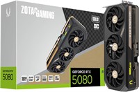 Игровая видеокарта ZOTAC Gaming GeForce RTX 5080 Solid OC DLSS 4 16 ГБ GDDR7 256-бит 30 Гбит/с PCIE 5.0, система охлаждения IceStorm 3.0 Advanced Cooling, подсветка Spectra 2.0 ARGB, ZT-B50800J-10P 1000008704