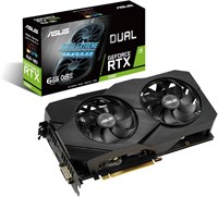 Видеокарта AsUS Nvidia Geforce Rtx 2060 Dual Evo 6Gb Gddr6 Nifida Touring - Black (Dual-Rtx2060-6G-Evo) 1000008705