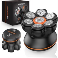 Мужская бритва MAXGROOM для бритья, гибкая бритва 7D для бритья, водонепроницаемая бритва с магнитной головкой, легко очищаемая, вращающаяся бритва, подарок на День отца для папы 1000008756
