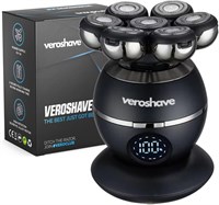 Бритва Veroshave с 7 лезвиями для мужчин — беспроводной, аккумуляторный триммер для волос с изогнутыми лезвиями, удобный набор для бритья и полного бритья, удобный для путешествий 1000008757