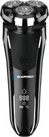 Мужская бритва Blaupunkt – 3 плавающие головки, выдвижной триммер, зарядка через USB-C, ЖК-дисплей, время работы 180 минут, возможность бритья в сухом и влажном виде, дорожная блокировка, проводное/беспроводное, водонепроницаемое, гарантия 2 года – SVM422 1000008783