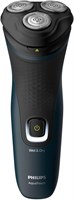 Электробритва PHILIPS 1100 для влажного или сухого бритья (черная/синяя, S1121/41) 1000008792