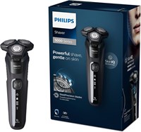 Электробритва PHILIPS Series 5000 для влажного и сухого бритья, триммер для бороды, щетины и усов с лезвиями SteelPrecision (модель S5588/20), черная 1000008820