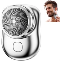 Портативная электробритва AWH Mini Shave, новинка 2023 года, мини-электробритвы для мужчин, аккумуляторная бритва, простое управление одной кнопкой для дома и путешествий в машине (серебристый) 1000008906