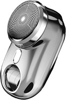 Портативная электробритва SYOSI Mini-Shave, мужская электробритва, карманный размер, USB-зарядка, светодиодный дисплей и отверстие для подвешивания, для дома, автомобиля, путешествий (черный) 1000008908