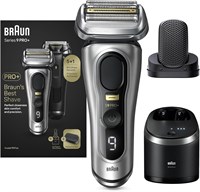 Электробритва Braun Series 9 PRO+, головка ProComfort, центр SmartCare 6-в-1, серебристый картридж 9597 см? (обновлённая) (обновлённая) 1000008950