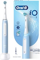 Аккумуляторная электрическая зубная щётка Oral-B iO3 Series 3, 3 интеллектуальных режима. Технология iO, искусственный интеллект, оптимальный контроль давления. iOG3.1A6.0 - синий. 1000009252