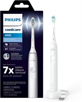 Зубная щетка Sonicare Philips 4100 Power, аккумуляторная электрическая зубная щетка с датчиком давления, белая HX3681/23 1000009260