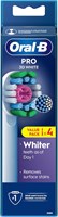 Электрическая зубная щетка Oral-B Pro 3D White с Х-образной щетиной и уникальной полирующей чашкой для отбеливания зубов и удаления поверхностных пятен. Упаковка из 4 насадок, белая. 1000009292