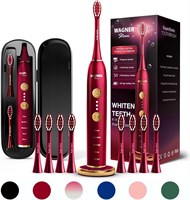 Wagner Stern & WHITEN+ Edition. Умная электрическая зубная щётка с датчиком давления. 5 режимов чистки и 3 уровня интенсивности, 8 мягких насадок, премиум-кейс для путешествий. 1000009327