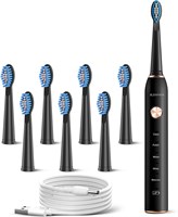 Электрическая зубная щетка Sonicare для ухода за зубами и деснами, водонепроницаемая, IPX7, частота 38000 вибраций в минуту, быстрая зарядка, длительное время работы, интеллектуальное напоминание о времени, 5 дополнительных режимов, насадки Dupont, дорожн 1000009315