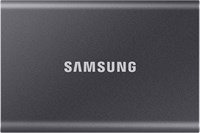 Портативный внешний твердотельный накопитель SAMSUNG SSD T7 ёмкостью 1 ТБ, до USB 3.2 Gen 2, надёжное хранилище для игр, студентов, профессионалов (MU-PC1T0T/WW), серый 1000009332