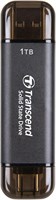 Transcend 1 ТБ, внешний твердотельный накопитель, ESD310C, USB 10 Гбит/с, тип C/A, EAN: 760557861942 1000009358