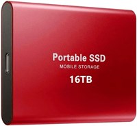 Портативный внешний SSD-накопитель, 16 ТБ, USB 3.2 Type-C, скорость чтения 1050 МБ/с, совместим с PS5/PS4/компьютером 1000009361