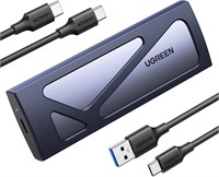 UGREEN M.2 NVMe Enclosure SSD Adapter 10 Гбит/с USB C 3.2 Gen2, внешний корпус без инструментов NVMe PCI-E Reader SSD Drive Внешний USB-адаптер с поддержкой ключей M и B&M SSD размером 2230/2242/2260/2280 1000009376