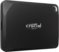 Портативный твердотельный накопитель Crucial X10 Pro 1 ТБ — скорость чтения до 2100 МБ/с, скорость записи до 2000 МБ/с — защита от воды и пыли, совместимость с ПК и Mac, предложение Mylio Photos+ — внешний твердотельный накопитель USB 3.2 — CT1000X10PROSS 1000009390