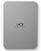 LaCie Mobile Drive Moon 2 ТБ, внешний жесткий диск, USB-C, ПК, Mac, iPad и iPhone, с Adobe Creative Cloud (STLP2000400) 1000009437