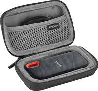 Жесткий дорожный чехол ProCase для портативного твердотельного накопителя SanDisk 250 ГБ/500 ГБ/1 ТБ/2 ТБ Extreme, SDSSDE60-500G-G25, ударопрочный жесткий чехол EVA, сумка для хранения, черный 1000009449