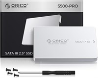 Внутренний твердотельный накопитель ORICO 2 ТБ SATA SSD Внутренний накопитель данных 2,5'' до 550 МБ/с, 3D NAND SATA III SSD с алюминиевым корпусом для настольного ноутбука PS4 NAS Внешний накопитель DIY - S500PRO 1000009478