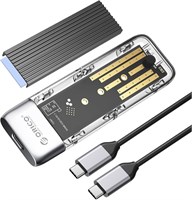 Корпус ORICO M.2 NVMe SATA SSD [без инструментов], USB C - C 3.2 Gen 2 10 Гбит/с NVMe PCIe, адаптер SATA/NGFF M2 6 Гбит/с, поддержка UASP Trim для SSD M-Key/(B+M) Key 2230/2242/2260/2280-TXM2M 1000009486
