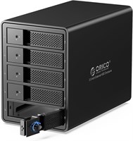 Внешний жесткий диск ORICO с 5 отсеками USB 3.0 3,5 дюйма, поддерживает корпус из алюминиевого сплава для жестких дисков емкостью 80 ТБ (5 x 16 ТБ) с вентилятором / 150 Вт / UASP (бездисковое) 1000009509