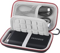 Чехол Lacdo Hard для Samsung T5 EVO Portable SSD 2 ТБ, 4 ТБ, 8 ТБ, внешний твердотельный накопитель USB 3.2 Gen 1, ударопрочный, водостойкий, защитный чехол для хранения, черный 1000009514