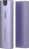 Корпус Mowsil M.2 NVMe SSD, алюминиевый адаптер USB 3.1 USB-C Gen2 10 Гбит/с для твердотельных накопителей M.2 PCIe M-Key 2230/2242/2260/2280, внешний корпус M.2 1000009518