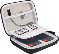 Внешний футляр Lacdo 2-в-1 для твердотельных накопителей SanDisk Extreme Portable SDSSDE60-G25 / G-Technology G-Drive Mobile SSD 250G, 500G, 1 ТБ, 2 ТБ, USB 3.1, USB-C, ударопрочный, черный 1000009526