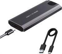 Адаптер для SSD-накопителя STAYOUNG M.2 NVMe Enclosure — безинструментальный адаптер USB 3.1 NVMe — USB для SSD-накопителя M2 2230/2242/2260/2280 M.2 NVMe с кабелем USB C — A (черный) 1000009530