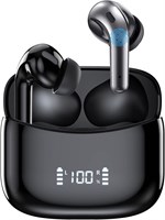 Беспроводные наушники-вкладыши, Bluetooth-наушники, воспроизведение 60 часов, шумоподавление CVC, чехол для беспроводной зарядки, внутриканальные стереонаушники со встроенным микрофоном, светодиодный дисплей, водонепроницаемые спортивные наушники IPX7 1000009541