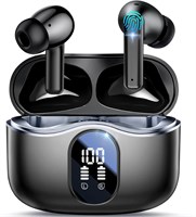 Беспроводные наушники Garlo True Wireless с Bluetooth и активным шумоподавлением. Беспроводные наушники с 4 микрофонами, четким звуком во время звонков, светодиодным дисплеем 40H, многоточечным подключением, глубокими басами и водонепроницаемостью. 1000009567