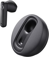 Беспроводные автомобильные наушники Baseus C-Mic CM10 Bluetooth 5.3 — зарядка от солнечной батареи, обнаружение нахождения в ухе, виброподключение, шумоподавление, 45-50 часов воспроизведения (черные) 1000009571