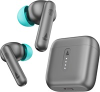 Беспроводные наушники-вкладыши boAt Airdopes 141 с Bluetooth 5.1, 42 часами автономной работы, режимом Beast Mode (низкая задержка до 80 мс) для игр, водонепроницаемостью IPX4, технологией ENx, IWP, плавным сенсорным управлением (цвет Cyan Cider) 1000009578