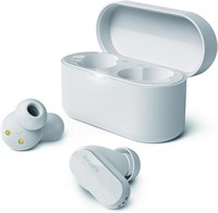 Беспроводные внутриканальные наушники Philips TAT3508WT с шумоподавлением, микрофоном и Bluetooth. Силиконовые вкладыши с естественным звучанием. До 21 часа воспроизведения. Водонепроницаемость IPX4, белый цвет. 1000009598
