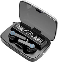 Спортивные наушники Finesse England TWS M19 Super Bass с сенсорным управлением, беспроводные наушники с шумоподавлением, новейшим Bluetooth 5.1, компактным зарядным чехлом, внешним аккумулятором и фонариком 1000009615